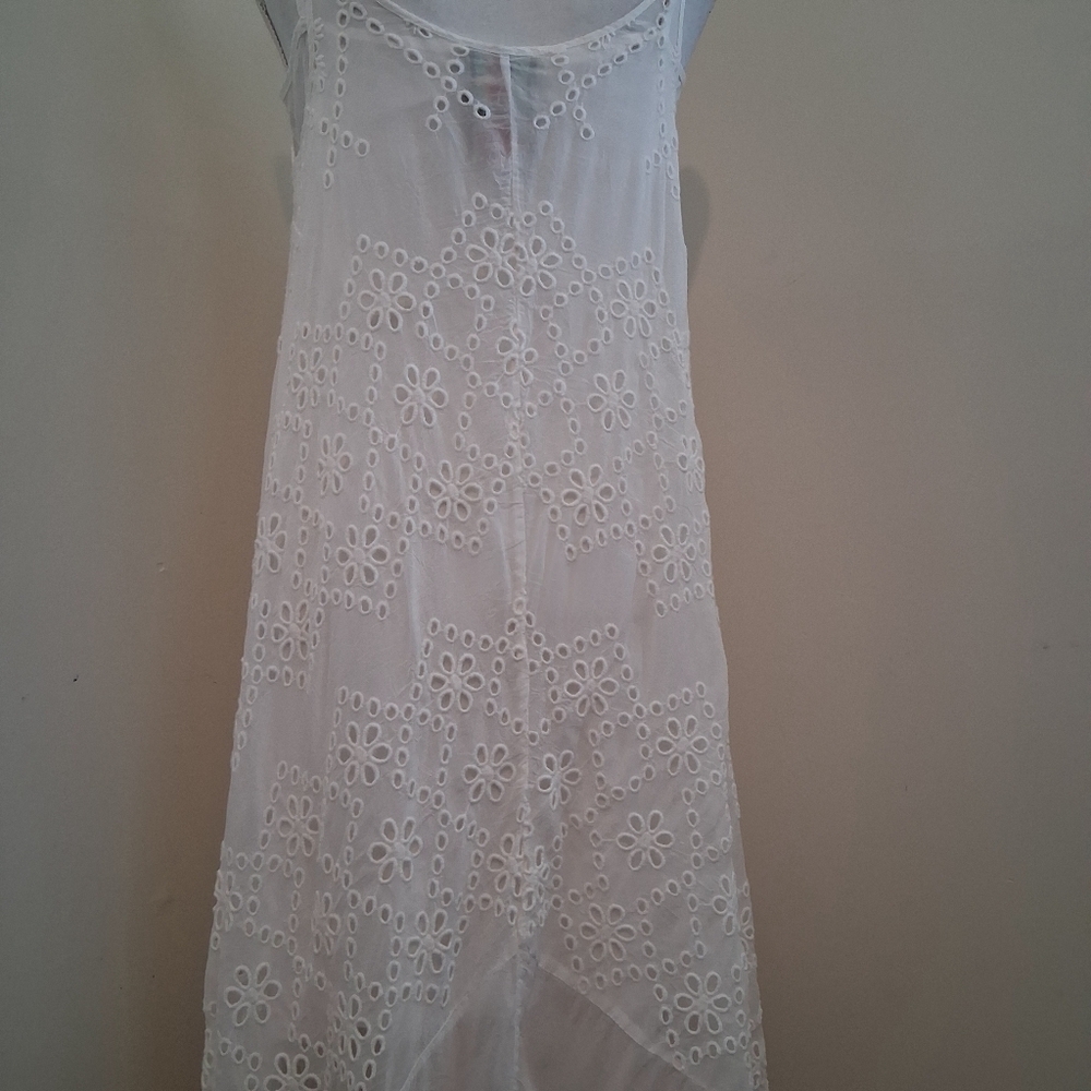 Johnny Was Eyelit White Dress Size XS - Picture 8 of 12